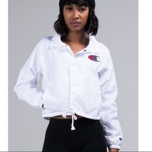 Champion cropped white jacket